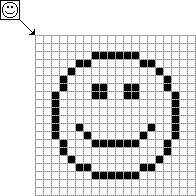 Archivo:SMILE FACE 16x16 PIXEL EXAMPLE1.PNG